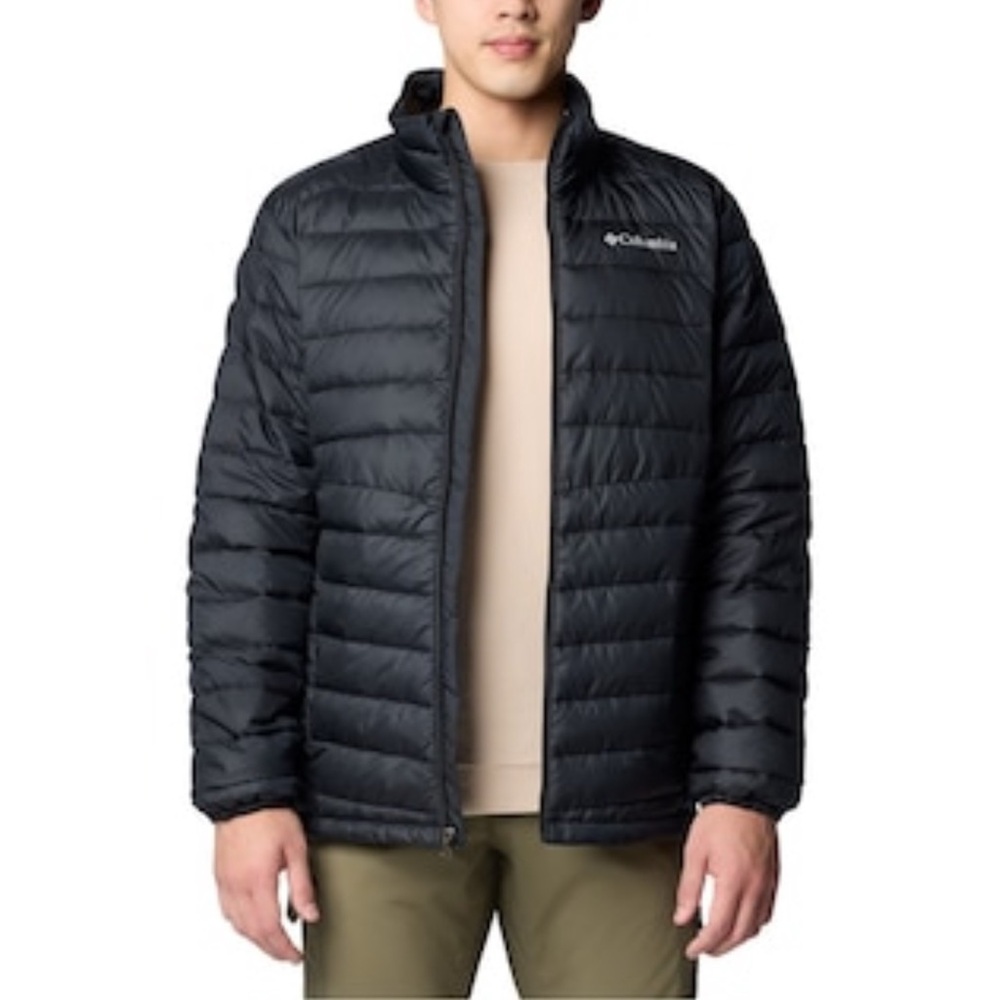 New! Columbia Men's 650 Power Down Active Fit Omni Shield Jacket Black Sz M
